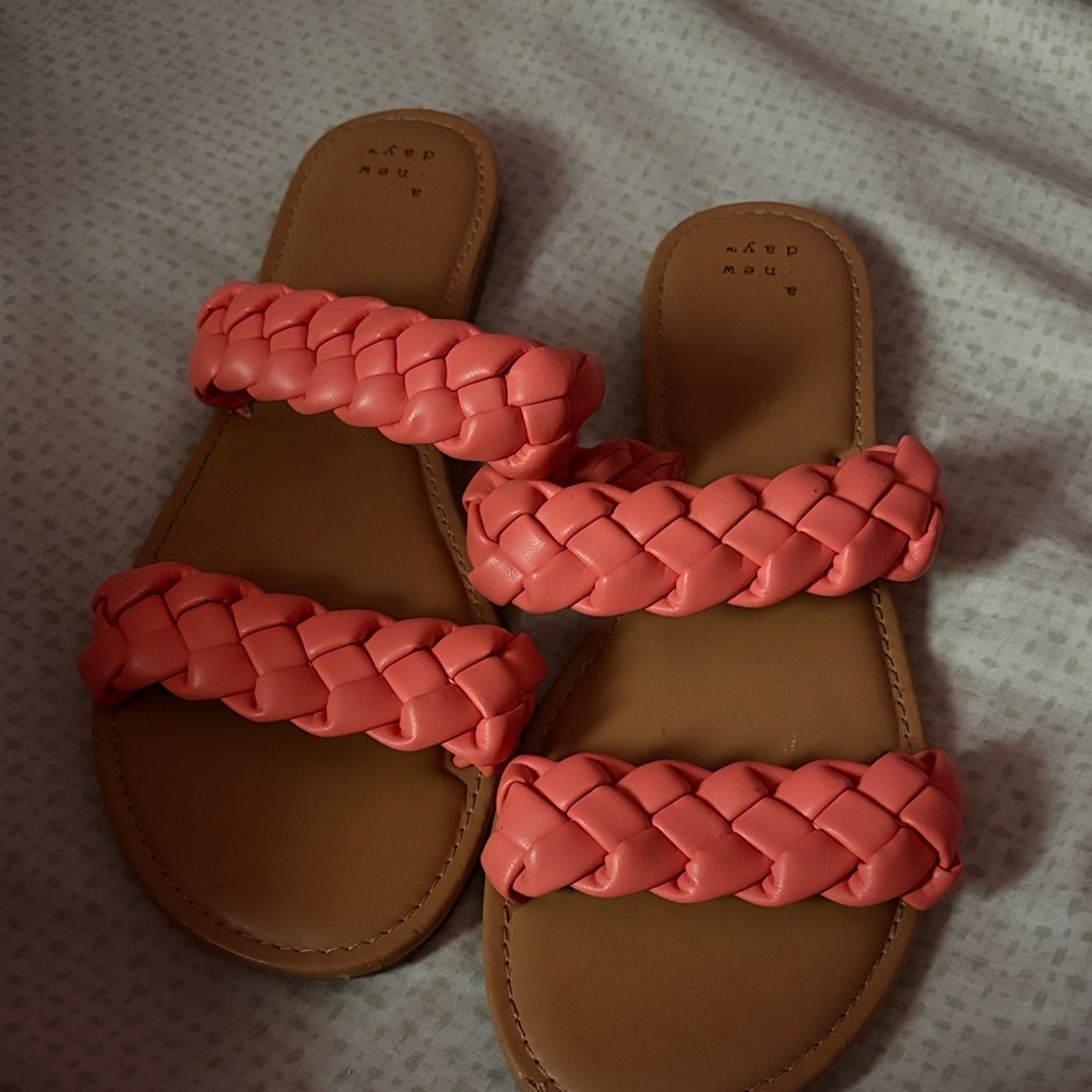 a new day Coral Braided Sandals
